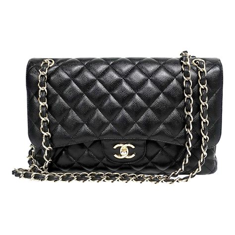 Chanel 2023 Jumbo Caviar Classic Double Flap Bag 